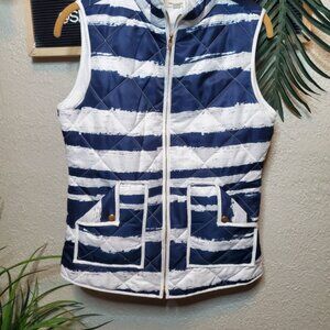 Tea N Rose Puffer Vest w/Pockets Size S